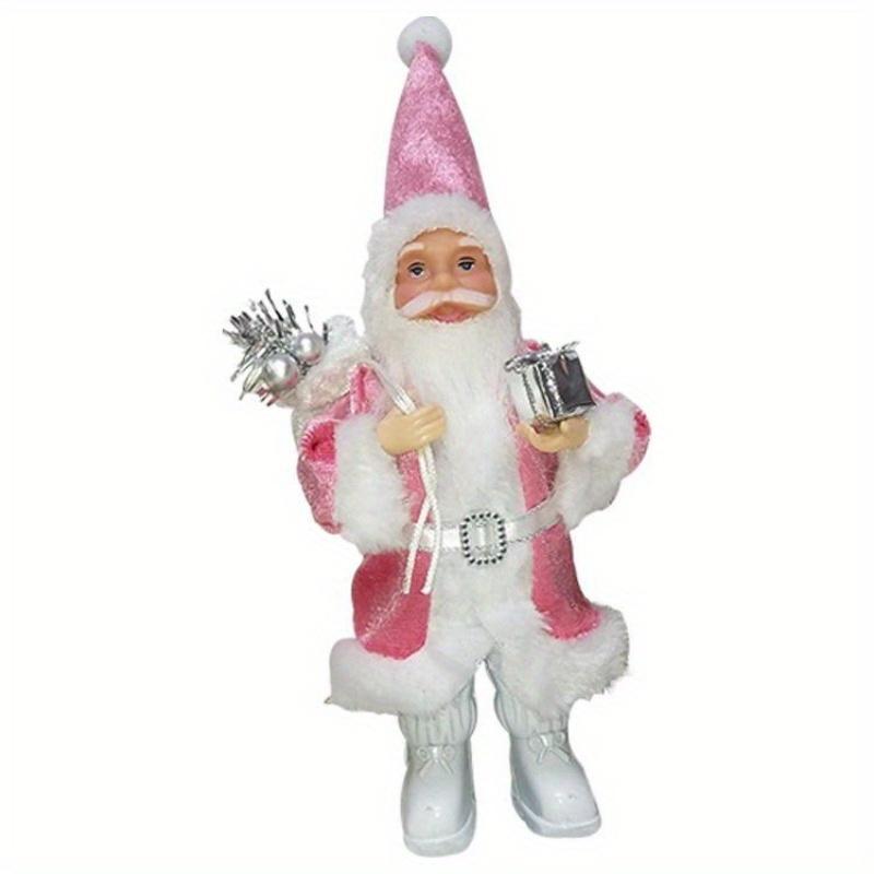 

1 шт. Санта-Клаус в стоячей позе, подвески на елку, фигурки для рождественской вечеринки, новогоднего украшения своими руками розовый