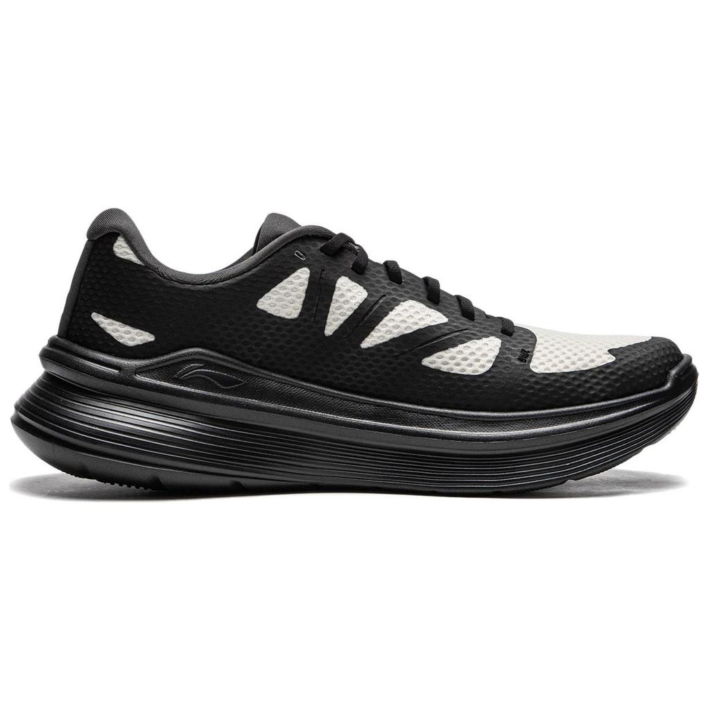 Lining Lingyue Refreshing Comfortable Non-Slip Wear-Resistant Low-Top Casual Running Shoes Men Sneaker Gray Black ARSU097-5