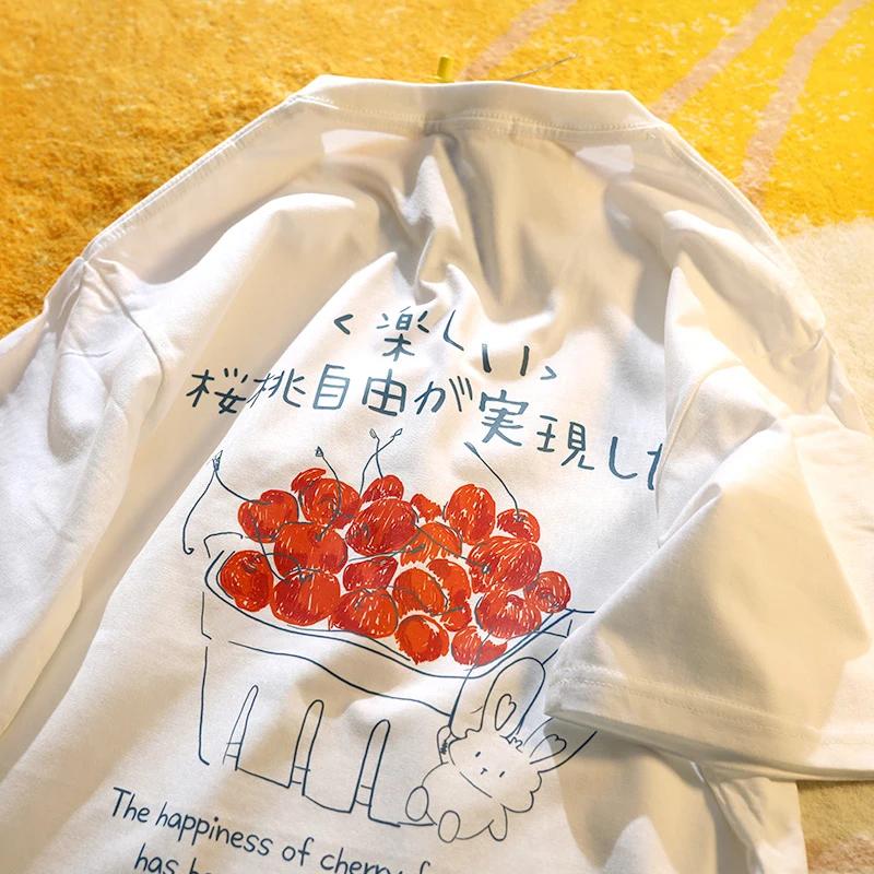 

Японская Смешная Ретро Модная футболка Мужская Женская С коротким рукавом Bf Свободная Оверсайз Футболка из чистого хлопка Парная Футболка Летняя Уличная Футболка XXXXL бежевый