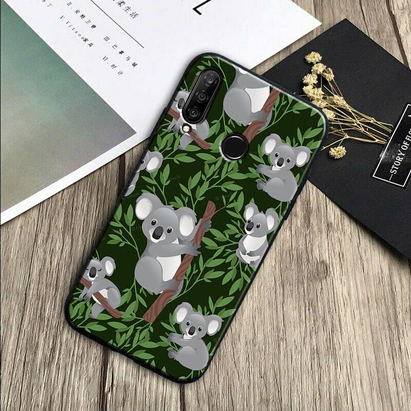 Cartoon Painting Animal Koala For Huawei Nova Y70 Y91 Y61 Y72 Y73 Y90 Y60 3i 7i 8i 11 12i 9 10 SE P20 P30 Pro P40 Lite Case
