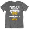 Beer Cornhole Forecast Alcohol Drinking Funny T-Shirt Tee Gift New