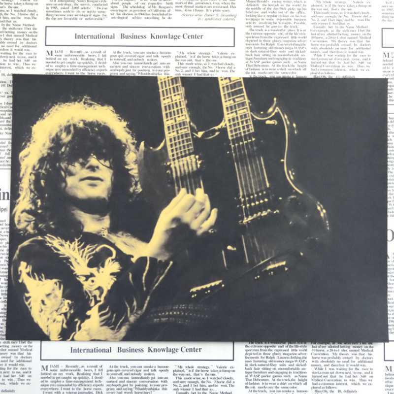 Zeppelin Band Retro Poster - Free Shipping, Kraft Paper, Decorative Wall Art for Bar or Dorm.
