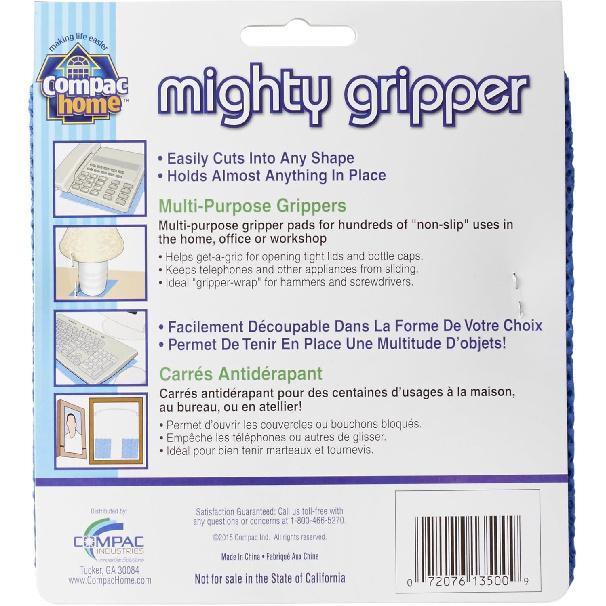 Compac Home Mighty Gripper Non-Slip Pads Bottle and Jar Opener, Also Used as a Nonslip Pad to Stabilize Pictures, Keyboards, Lamps, Furniture, and