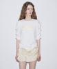 SINOON Soft Shirring T-Shirt (Cream)