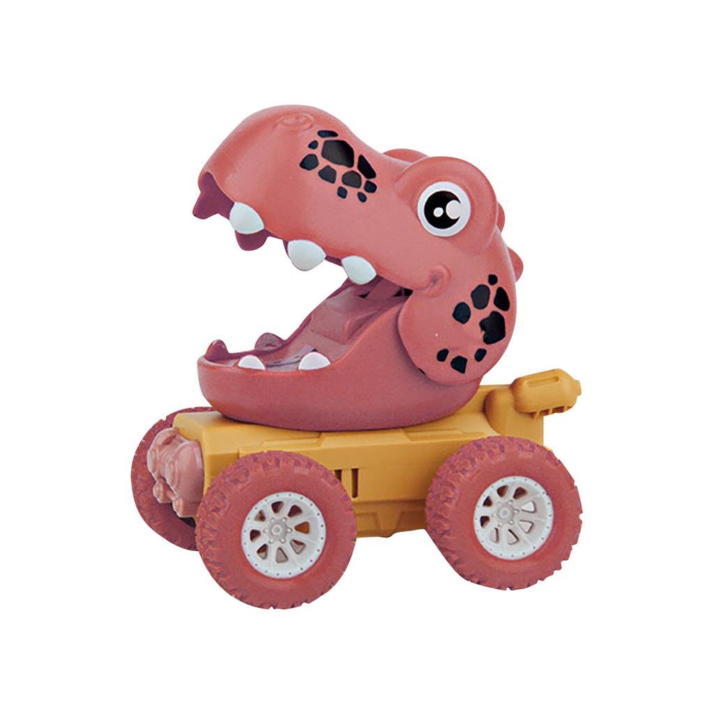 Children's Cartoon Elastic Dinosaur Pull Back Car 3-9 Years Old Boy And Girl Toy