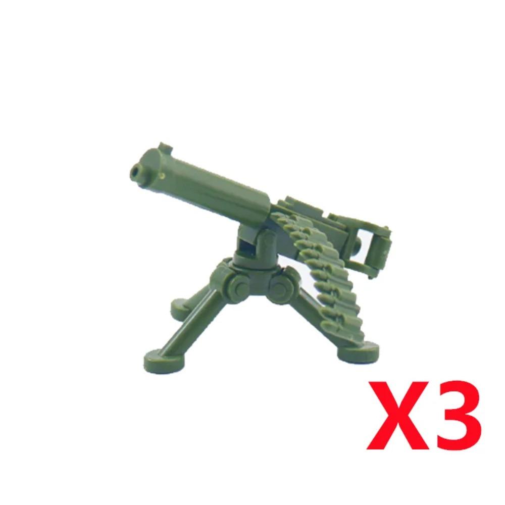 Vojenský MOC Stavebnice zbraní Těžký kulomet Gatling M19 NSV Figurky Dělostřelectvo Odminovací Pistole Kulka Hračka Dárek K013