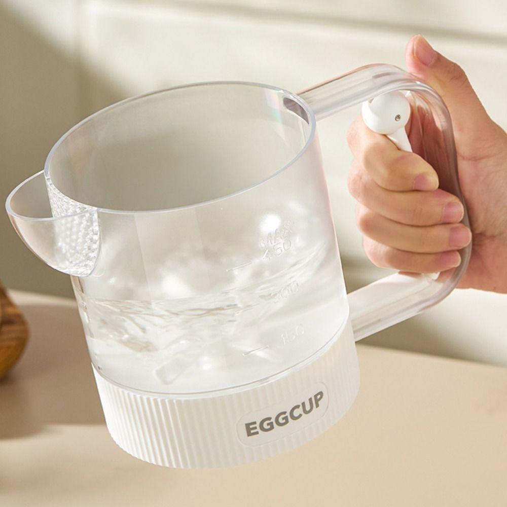 Clear Scale Egg Mixing Cup Semi-Automatic Kitchen Stirring Bottle Egg Beating Cup  Baking Tool