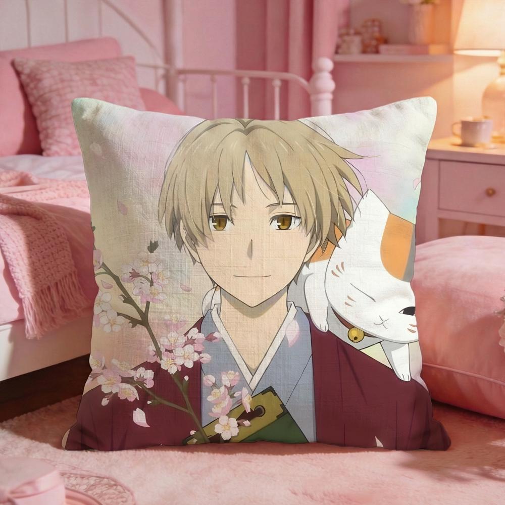 Natsumes Book Of FFriendss Cushion Cover Premium Comfort Reversible Pillow Cove Two In One Design For Any Room Car Interior