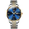 OLEVS Top Brand Silver Black Luxury Men's Automatic Mechanical Watches Stainless Steel Sports Waterproof Watch Reloj Hombre