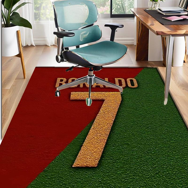 Cristiano Ronaldo Pattern Rug, Indoor/Outdoor Mat, for Picnic, Gameroom, Bedroom, Office, Living Room, Home Decor Carpet, Birthday Gift
