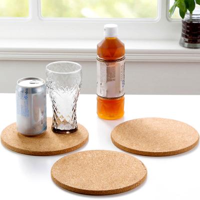 2Pcs Cork Trivet Set Heat Resistant Thick Cork Coasters for Hot Dishes Versatile Round Cork Placemats for Kitchen Table