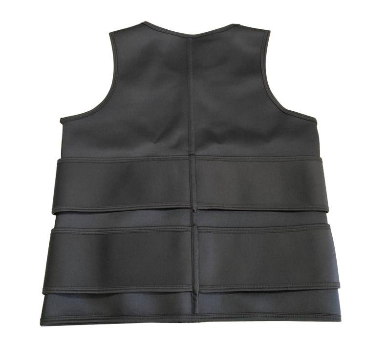 Unisex Double-Waist Zipper Slimming Vest for Exercise and Shaping