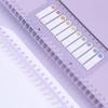 KW-trio 10pcs Plastic 30-Hole Loose Leaf Binders Ring Binding Spines Combs 85 Sheets Capacity for