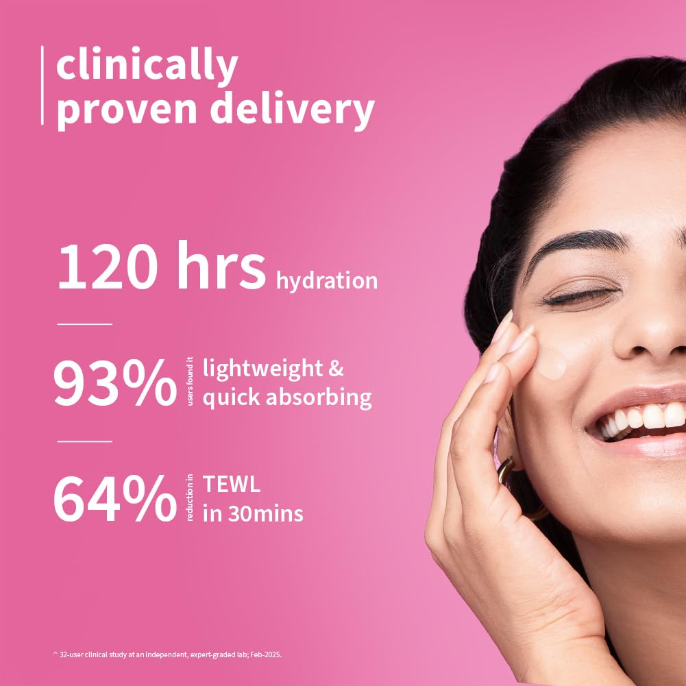 Plum Hyaluronic Acid Dew It Light Gel Moisturizer 120H Hydration Oil Free Daily Face Cream For All Skin Types 50 g