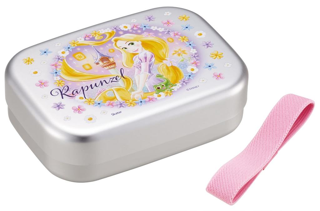 Skater Aluminum Lunch for with Lunch Made in Disney Size ALB5NV69474 Box, 370ml, Kids, Insulated, Belt, Japan, Tangled, 25, Girl's,
