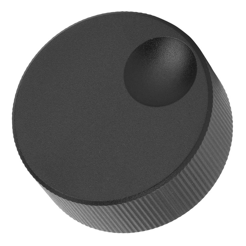 32x13mm Lautstärkereglerknopf Schwarz Matt Massiver Aluminiumknopf für 6mm Potentiometer