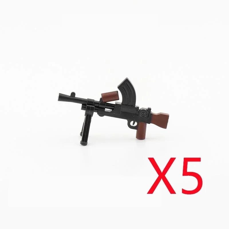 5 CM WWII Military Building Blocks American German Soviet Soldier Figures Weapons Accessories Guns Pistol Sniper Belt Mini Bricks MOC