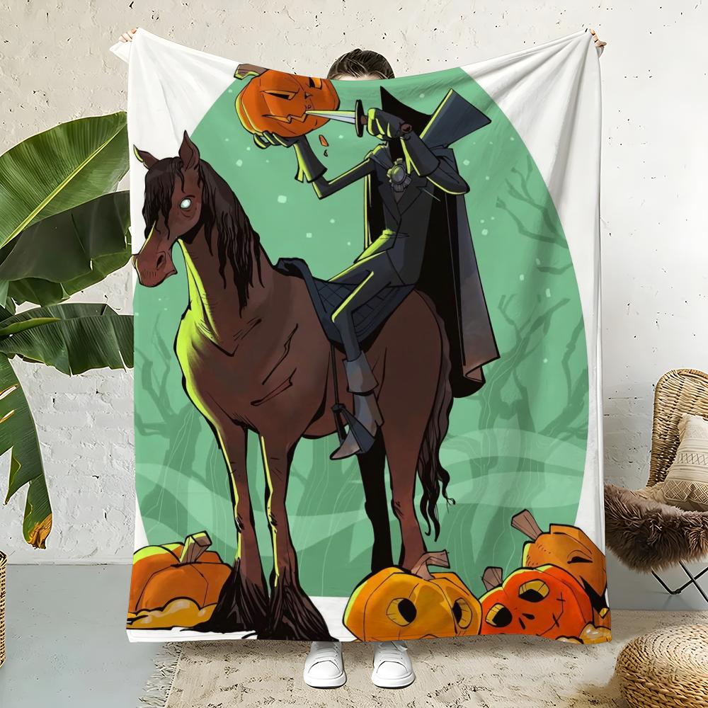 Movie S-Sleepy Hollow Throw Flannel Throw Blanket,Bed Home Office Nap Blanket Travel,Camping,Picnic Blanket Soft Decor 75x90cm