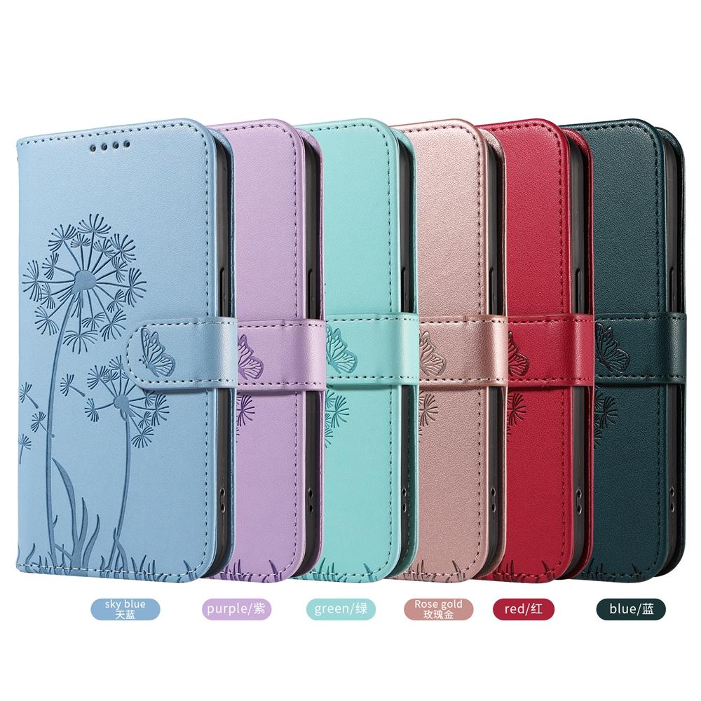Magnetic Leather Wallet Flip Case for OPPO Reno 15 Realme C85 15X Pro A6 A6X 5G Phone Cover Kickstand Dandelion Butterfly Cat