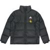 Heart Embroidery Outdoor Solid Color Sports Warm Down Jacket Men Jacket Black GV5350(TEAM378-BXCX-X1)
