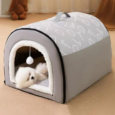 Winter Warm Pet Dog Bed for Small Medium Dogs Removable Dog Sleeping Bed Puppy Bed Kennel Dog Accessories