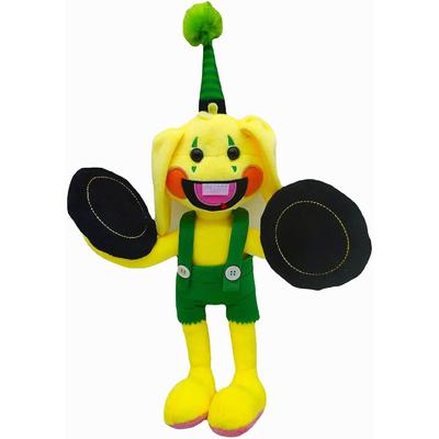 Hase XXL Plüschpuppe, Plüschtier, fröhliches, lächelndes süßes Plüschtier, groß, freundlich, Adventskalendergeschenk für Kinder, Ostern, 40 cm