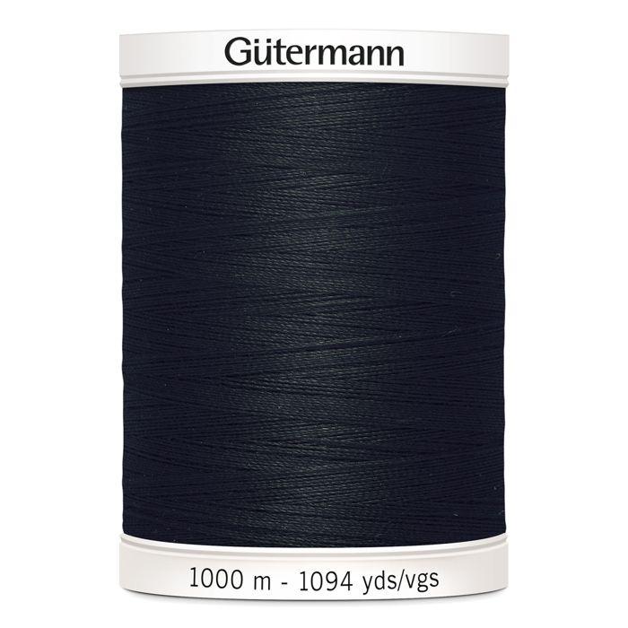 Lot de 5 bobines Fil polyester 1000m Gutermann ref 701939 - Att 998 - noir