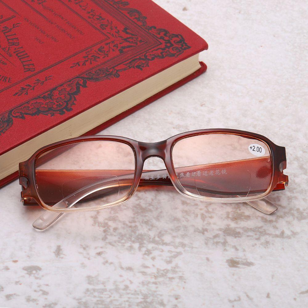 

Очки для пресбиопии с двойным светом Очки для компьютера Очки для пресбиопии Очки для чтения 400 кофейный