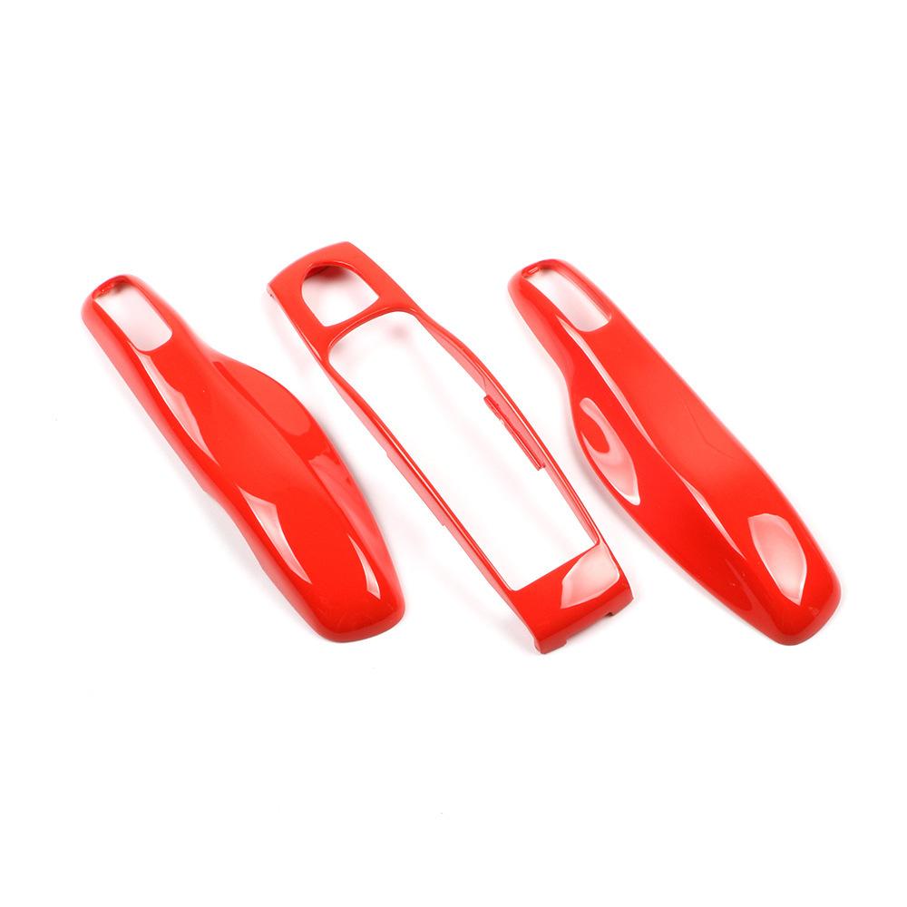 For Porsche Key Case Cayenne Macan Paramela 718911 Key Replacement Case, Lava Orange