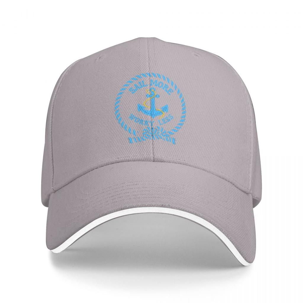 Unisex Baseball Hats Sail More Worry Less Nautical Captain Anchor Streetwear Sports Baseball Caps Hip Hop Cap Casquette Hats