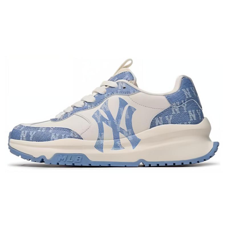 

MLB Chunky Runner Low top Casual Shoes Unisex White Blue Sneakers 3ARNCRD4N-50BLS 37.5