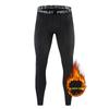 Combinaison de compression de sport d'hiver pour homme doublée en polaire: Parfait pour la course en extérieur, le basket-ball et l'entraînement.