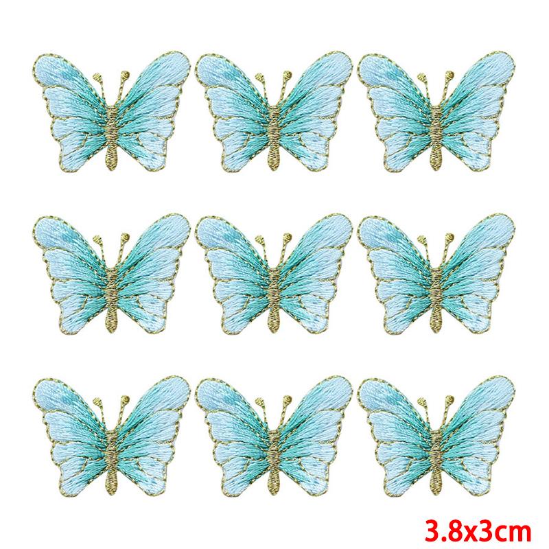 10 Pcs/lot Wholesale Embroidery Patch Iron On Patches For Clothing Patches On Clothes Jackets Decor Applique Sew Supplies