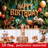 1Pcs Dinosaur Birthday Celebration Decoration Background Backdrop For Photo Studio Photo Booth Party