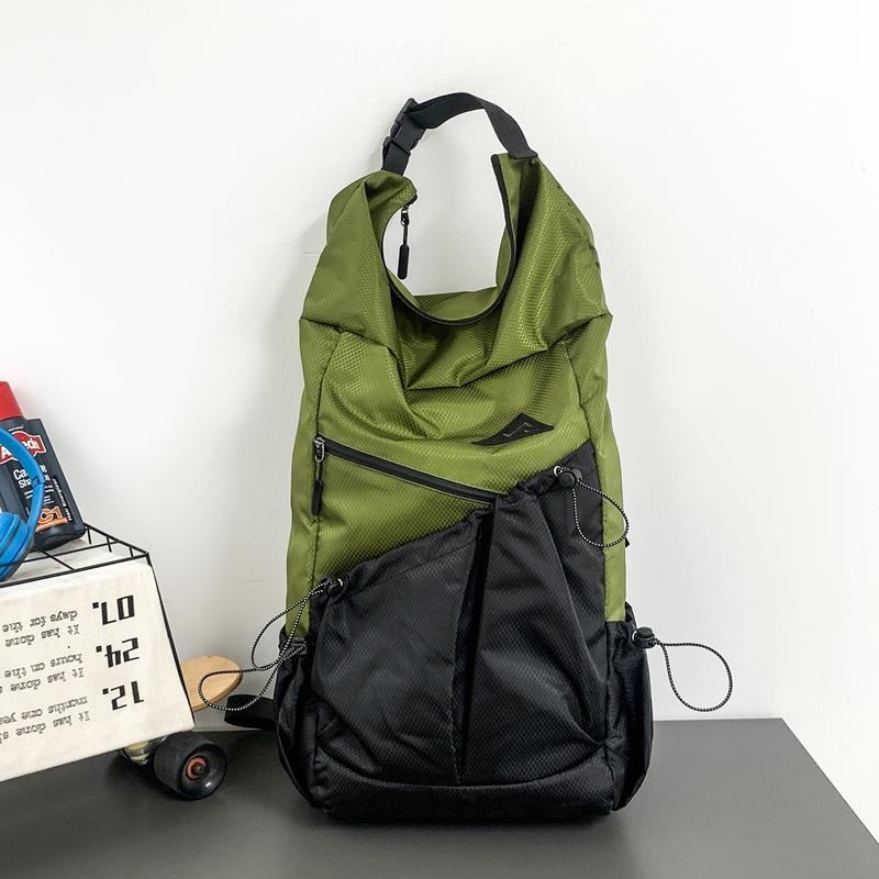 Color Block Backpack Travel Sports Mountaineering Luggage Bag Computer Bag Large Capacity Student Schoolbag