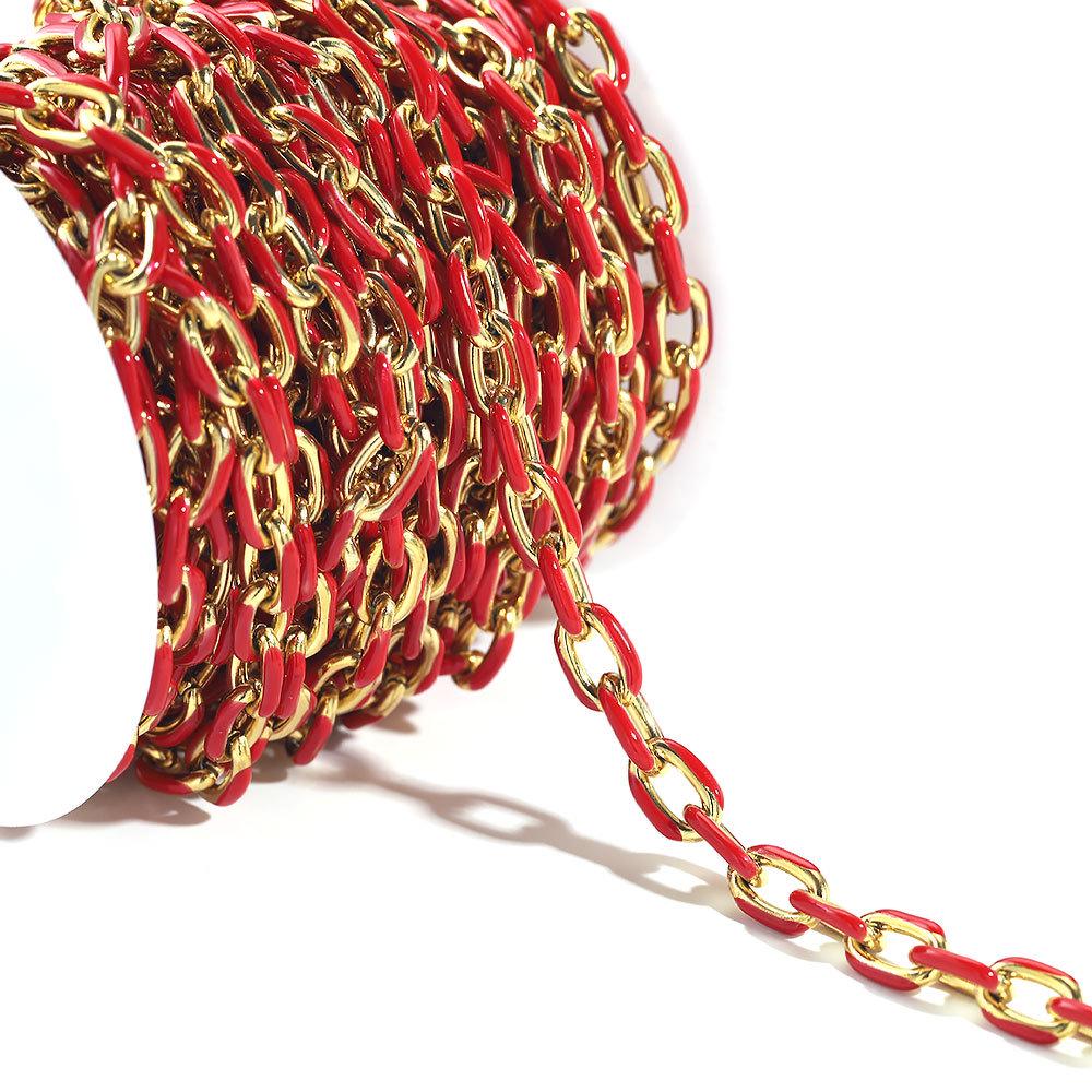 

Цветная титановая нержавеющая сталь эмалированная капельная цепочка: Сделай сам хип-хоп браслет/ожерелье