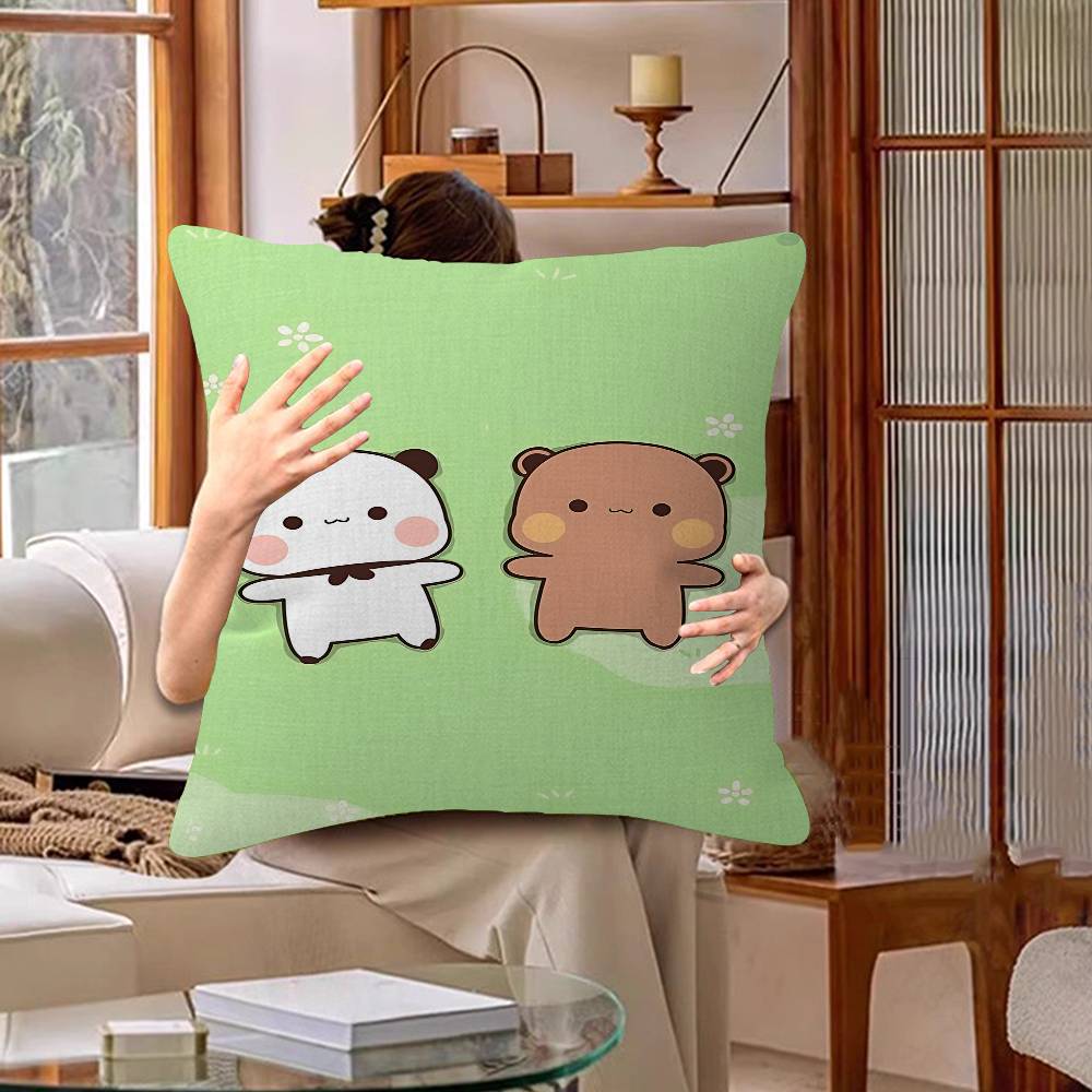 Bubu Dudu Cartoon Cushion Cover Car Throw Pillow Case For Sofa Car Christmas Gift 40X40Cm 45X45Cm