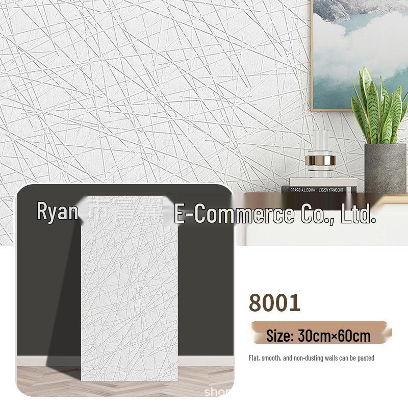 Waterproof 3D Travertine-Style Flexible Wall Panel Wallpaper