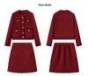 Autumn/Winter 2026 French Tweed Fringe Two-Piece Set with 35% Wool