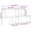 1 Piece of Creatively Designed Wall-mounted Storage Display Rack Suitable for Displaying Books, Plants or Decorations, 100x20x53 Cm