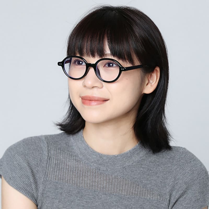 LOOKING4U Neo-Retro Geek Chic 2310 Horn-Rimmed Glasses BLACK