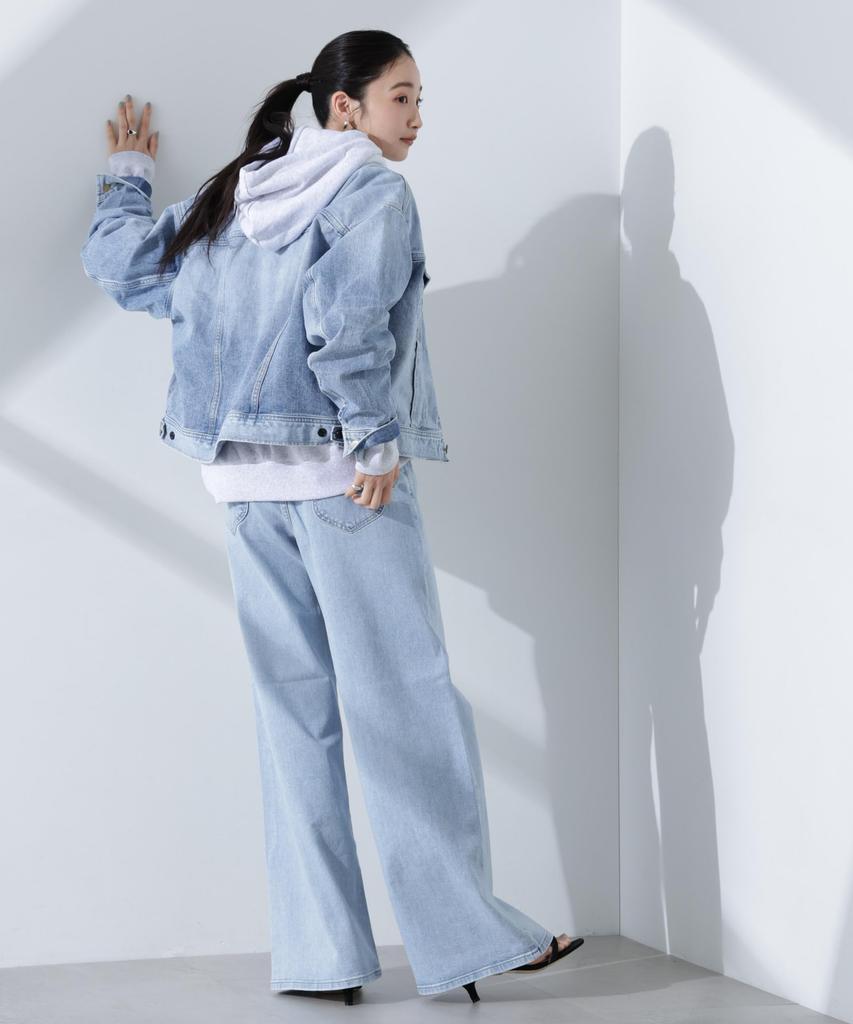 Nano Universe Denim Pants be paired with other Size S Lee/WIDE (Can items), Women's, (111cm), Blue, 671-5127035