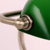 Retro G9 Mini Green Glass Lampshade Table Lamp Classic Banker Bedside Office Library Room Living Room Restaurant Cafe Desk Light