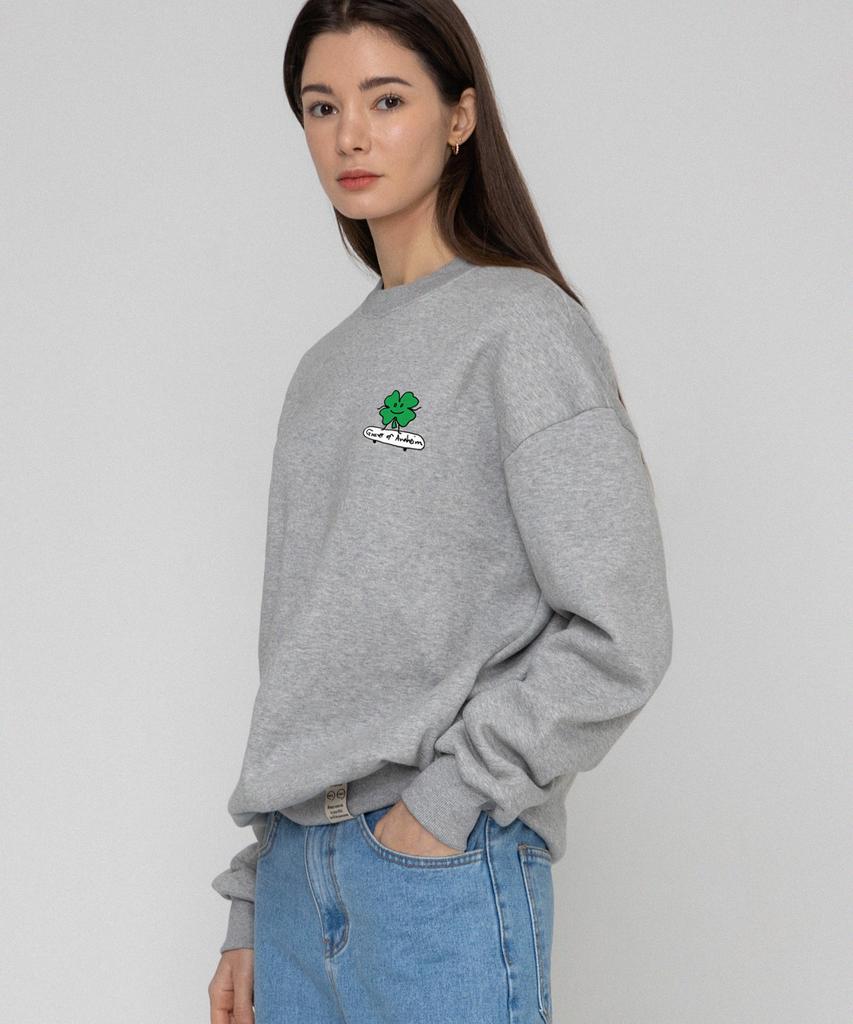 GRAVER [Unisex] Clover Board Sweatshirt_Gray