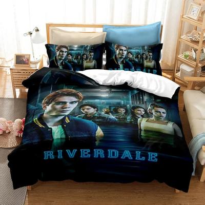 Lisabridal South Side Serpents Riverdale Tv Bedding Set Boys Girls Twin Queen Size Duvet Cover Pillowcase Bed Kids Adult