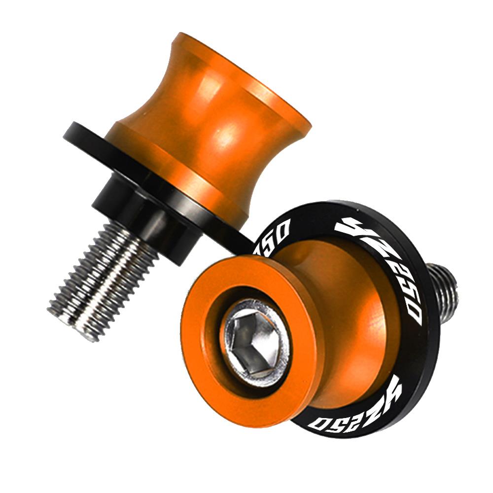 

Аксессуары для мотоциклов, 6 мм, алюминиевые катушки с ЧПУ, подставка, винты, слайдер для YAMAHA YZ 250 YZ250 F/X/FX YZ250F YZ250X оранжевый