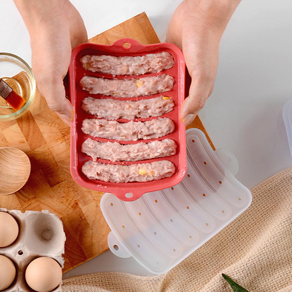 Sausage Mold Food Grade Silicone Nonstick Sausage Maker Molds Homemade Hot Dogs Mold   Baking Tools for Home Kitchen Restaurant Hotel