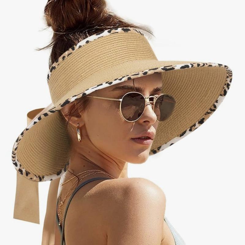 Straw Hat Children's Summer New Anti-purple Line Beach Hat Big Brim Sun Visor Raffia Straw Hat