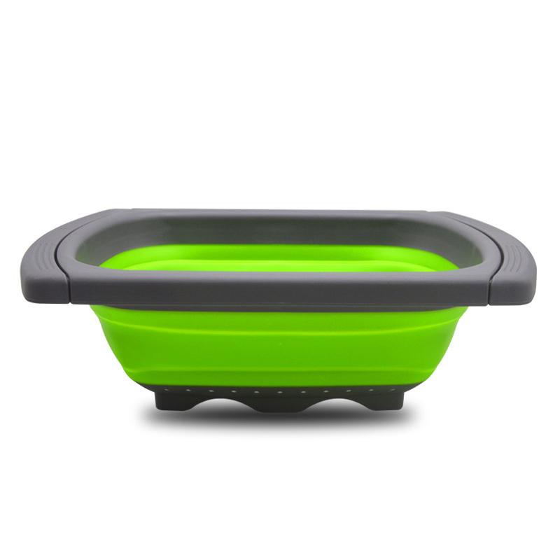 Складной дуршлаг с выдвижными ручками Дуршлаг-сито над раковиной Дуршлаги и сита для овощей и фруктов