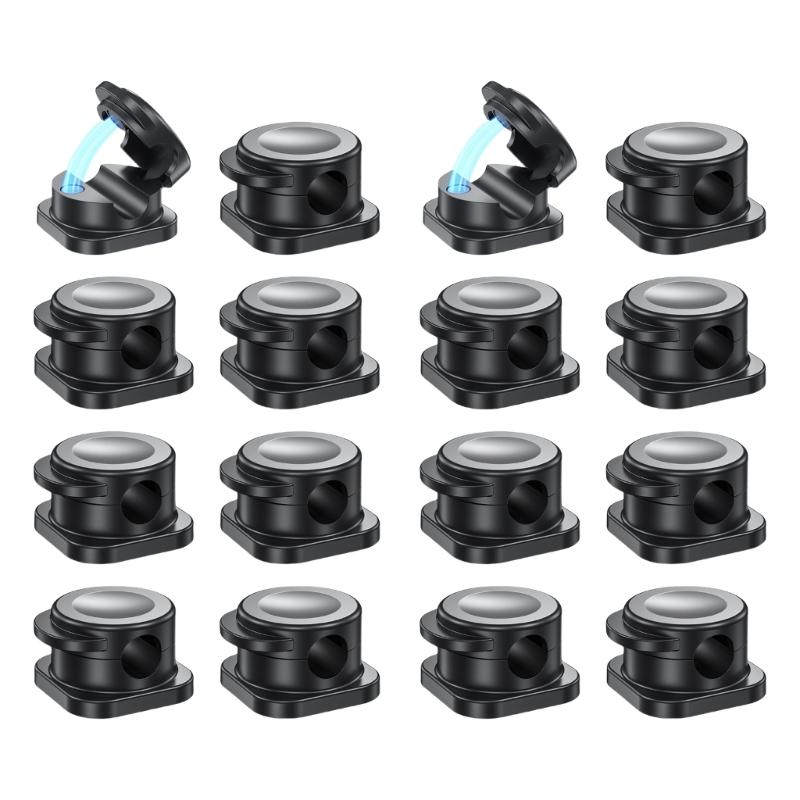 Spring Cord Holder Clip Adjustable Cable Organizers with Strong Adhesive for Desk and Car Use 